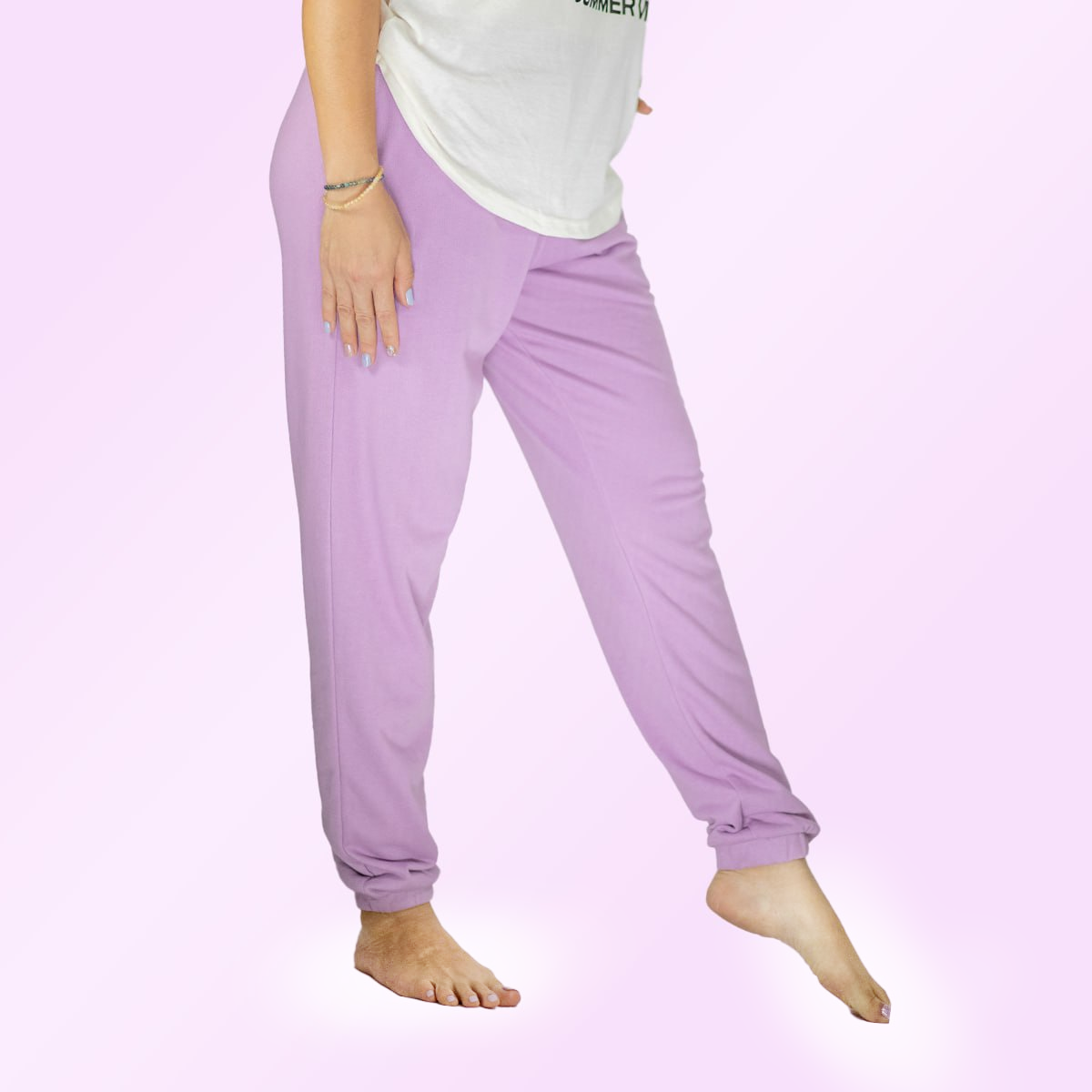 Lavender Women's Jogger Pant Chic and Versatile Loungewear Option