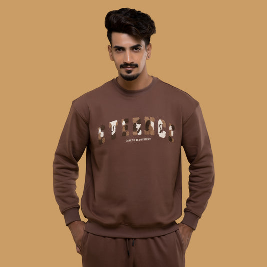 Chocolate Brown Crewneck Sweatshirt
