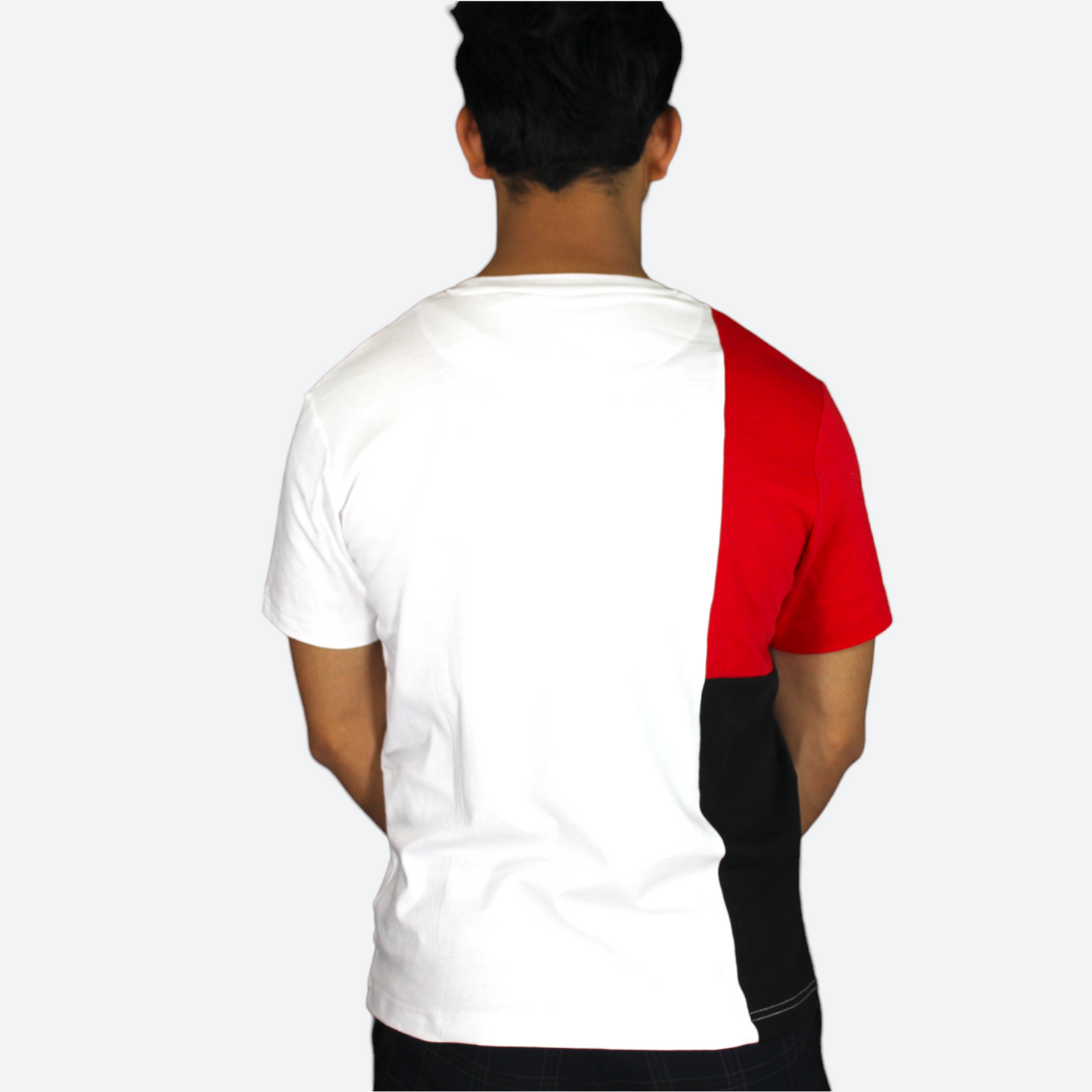 Rosy T-Shirt for men Elegant and Effortless Chic Look -White Red & Black