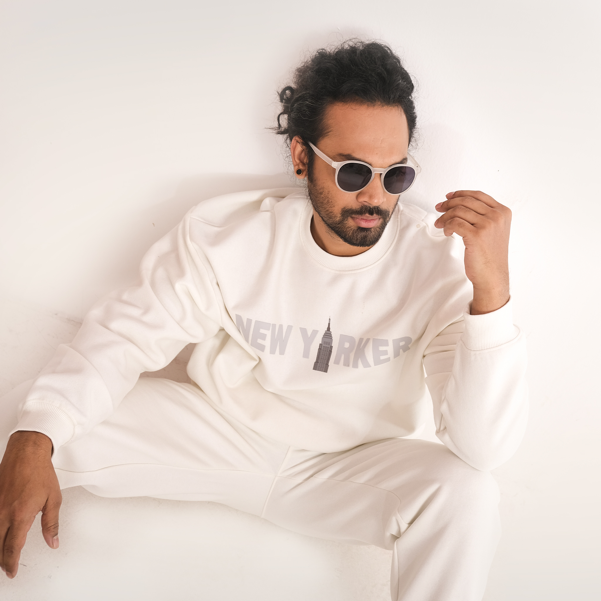 Men's Oversized Crewneck Sweatshirt Urban Streetwear by The New Yorker
