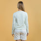 Patch Mint Green Crewneck Long Sleeve T-shirt