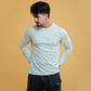Patch Mint Green Crewneck Long Sleeve T-shirt