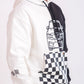 Men's white and black Hoodies & Sweatshirts 