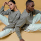 Olive Green Crewneck Sweatshirt with SOUL Embroidery