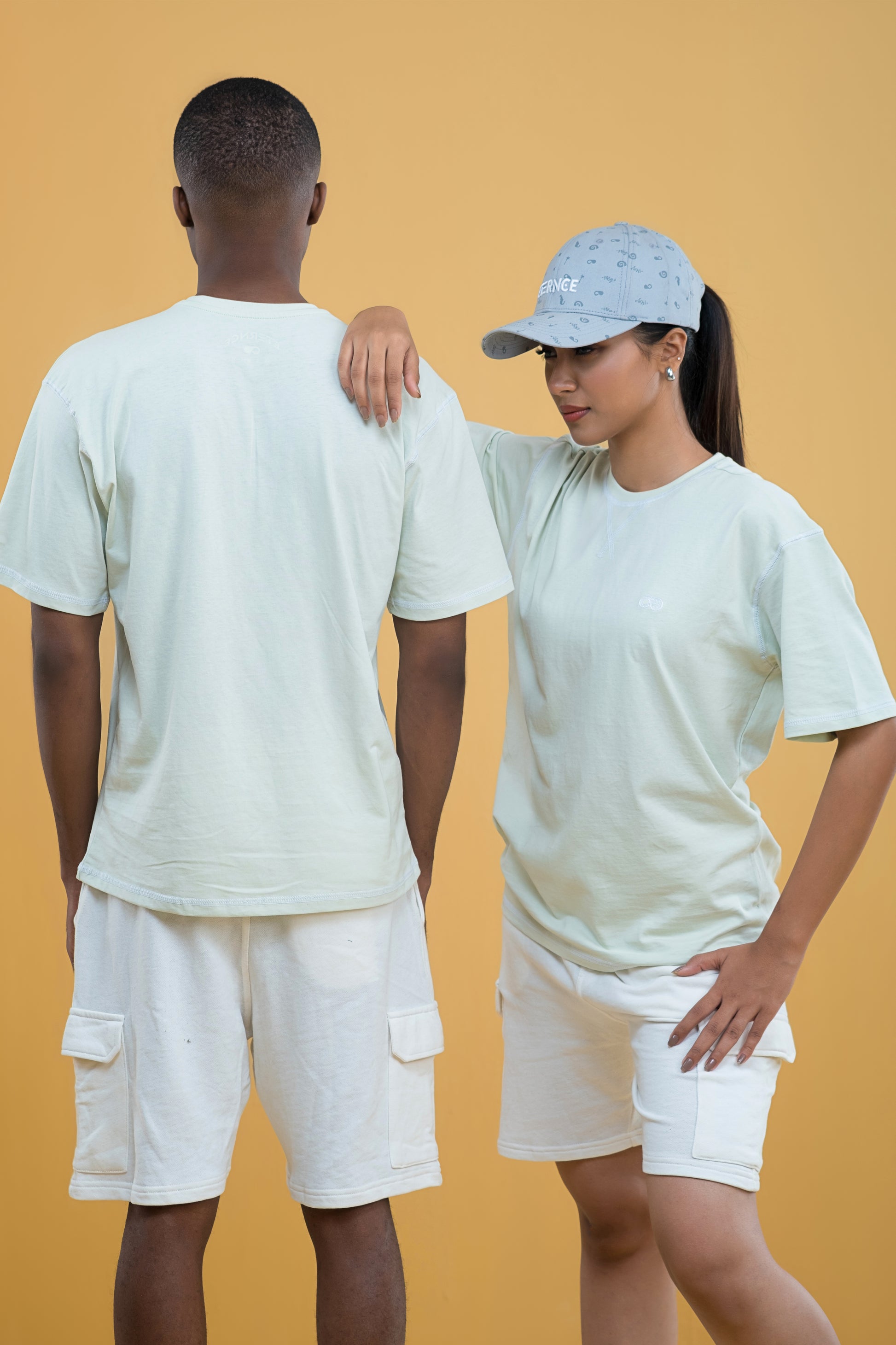 Light Mint Green Drop Shoulder T-Shirt _Unisex Product 