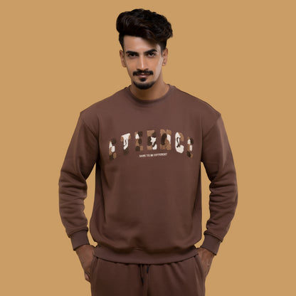Chocolate Brown Crewneck Sweatshirt