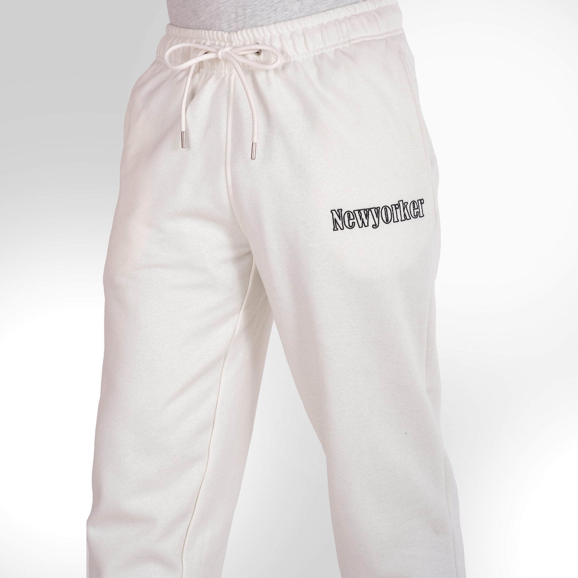 Unisex Ecru Casual Jogger Effortless Street Style for men & Women -White 