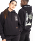 Men's Black Hoodie with Glow In The Dark New York Stamp