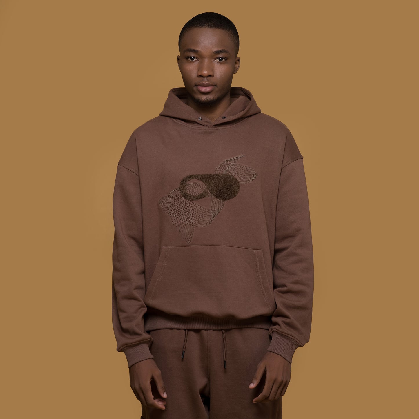 drop shoulder hoodie