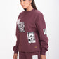 Women's Oversized Sweatshirt and Joggers set with Retro Vibes 