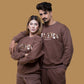 Chocolate Brown V neck Sweatshirt