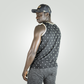 Flamingo print tank top for men - Black