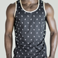 Men's Summer Tank Top Tropical Vibes with Flamingo Print