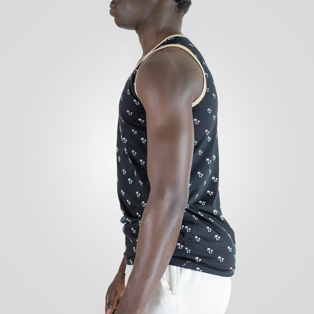 Coastal Cool Palm Paradise Tank for Beach Life