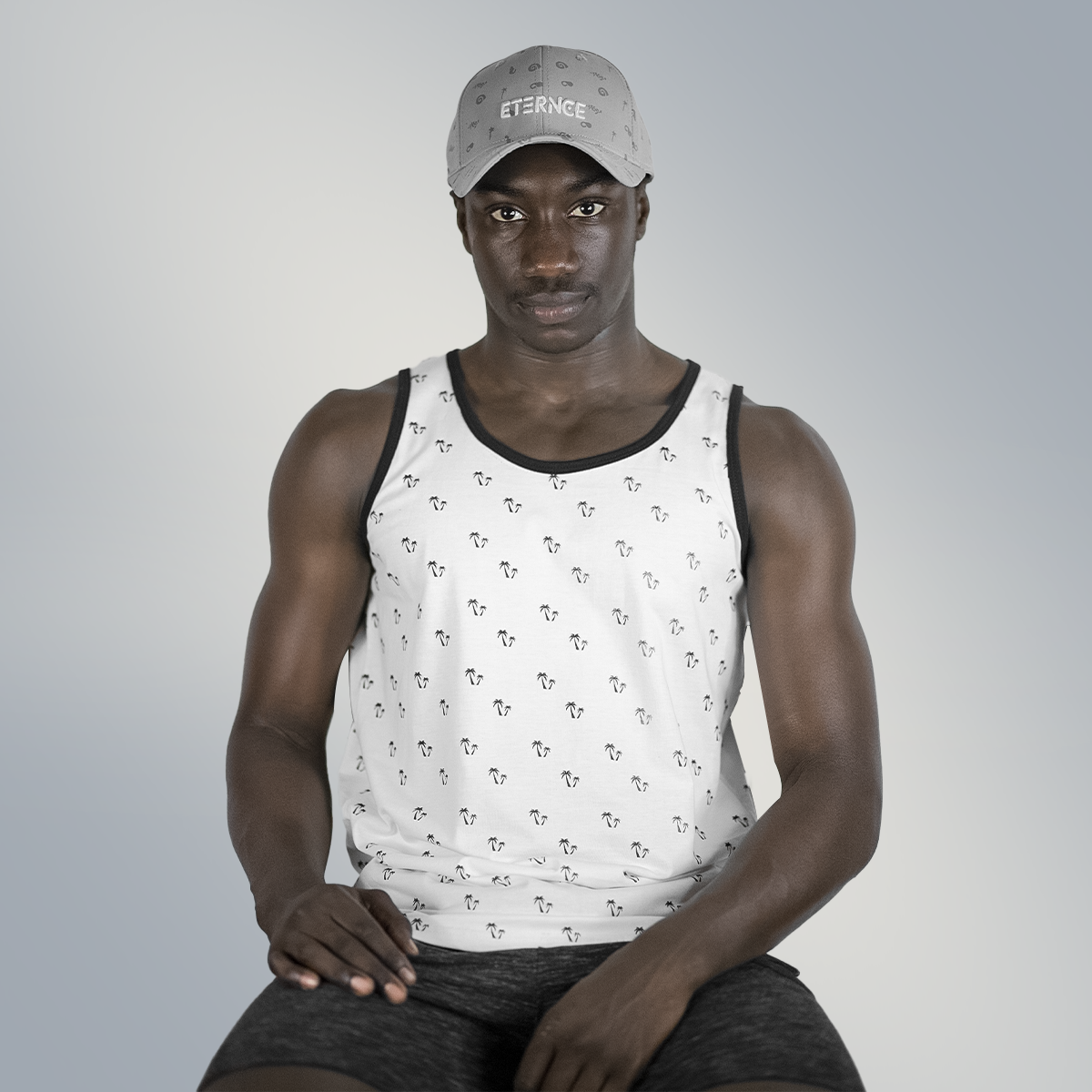 Palm Breeze Cotton Tank Top