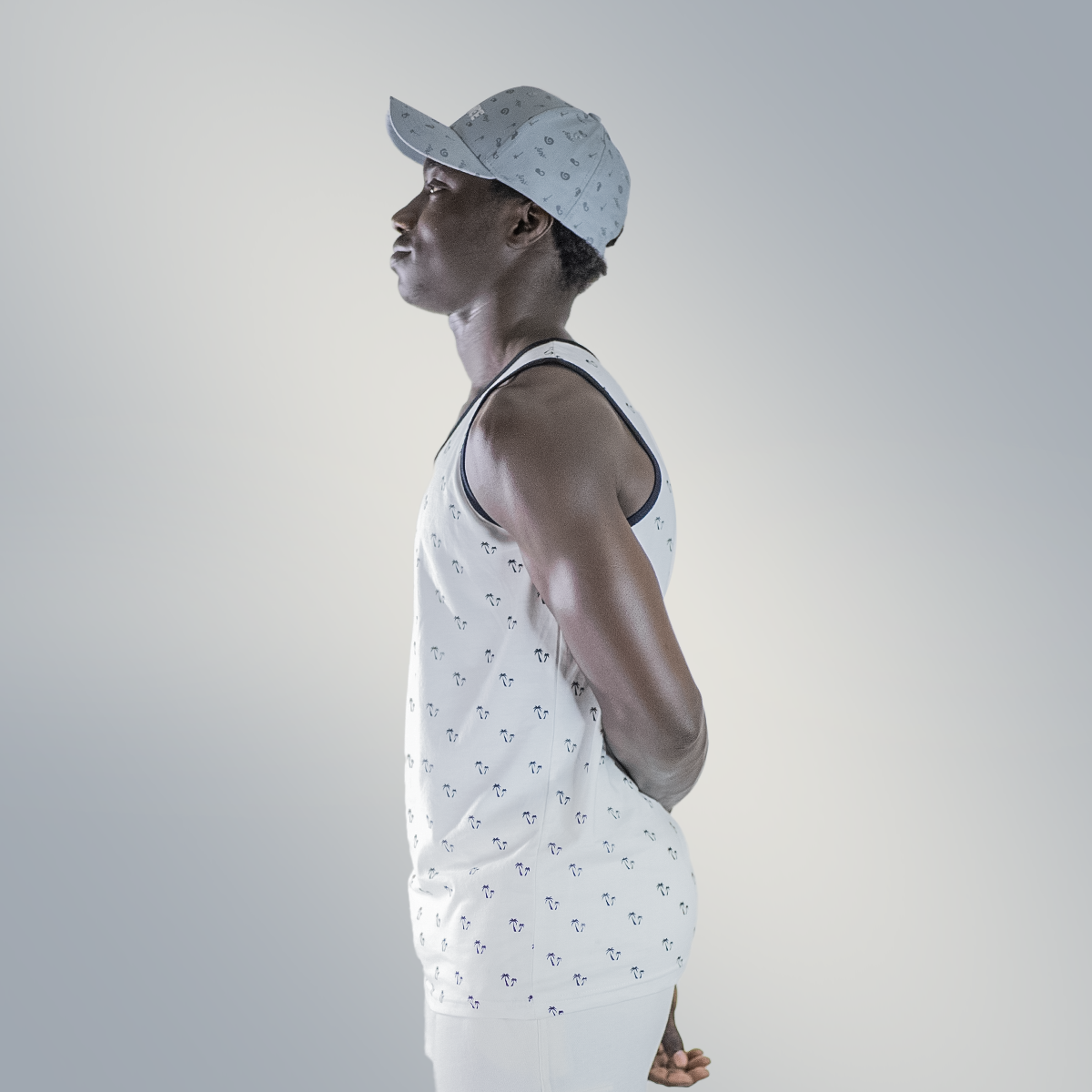 Tropical Tranquility Palm Breeze Cotton Tank for boys