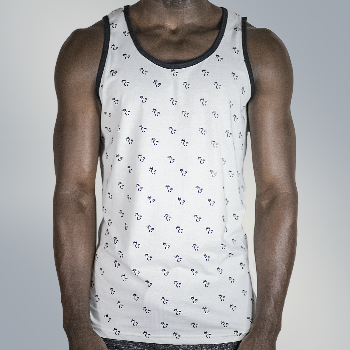 Men's Summer Serenity Bask in Palm Breeze Tank Top