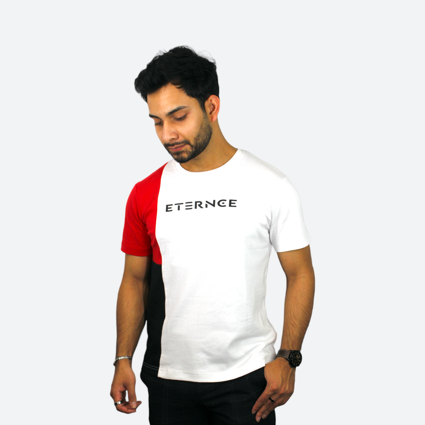 Men's Rosy T-Shirt with Floral Print Feminine Summer Style