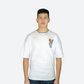 Men's  Tiger Drop shoulder T shirt In White Color
