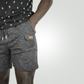 Men's Gray Mélange Terry Short Relaxed Fit