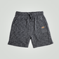 Men's Gray Mélange Terry Shorts  - Gym shorts 