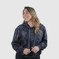 Women's Versatile Black Camo Hoodie  Gender-Neutral Fashion Essential